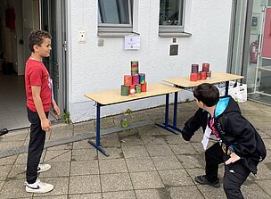 Dosenwurf bei der Dibolympiade